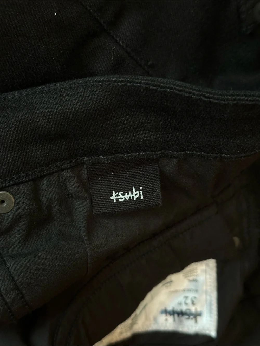 Ksubi van winkle ace black slice skinny jeans black size 32.